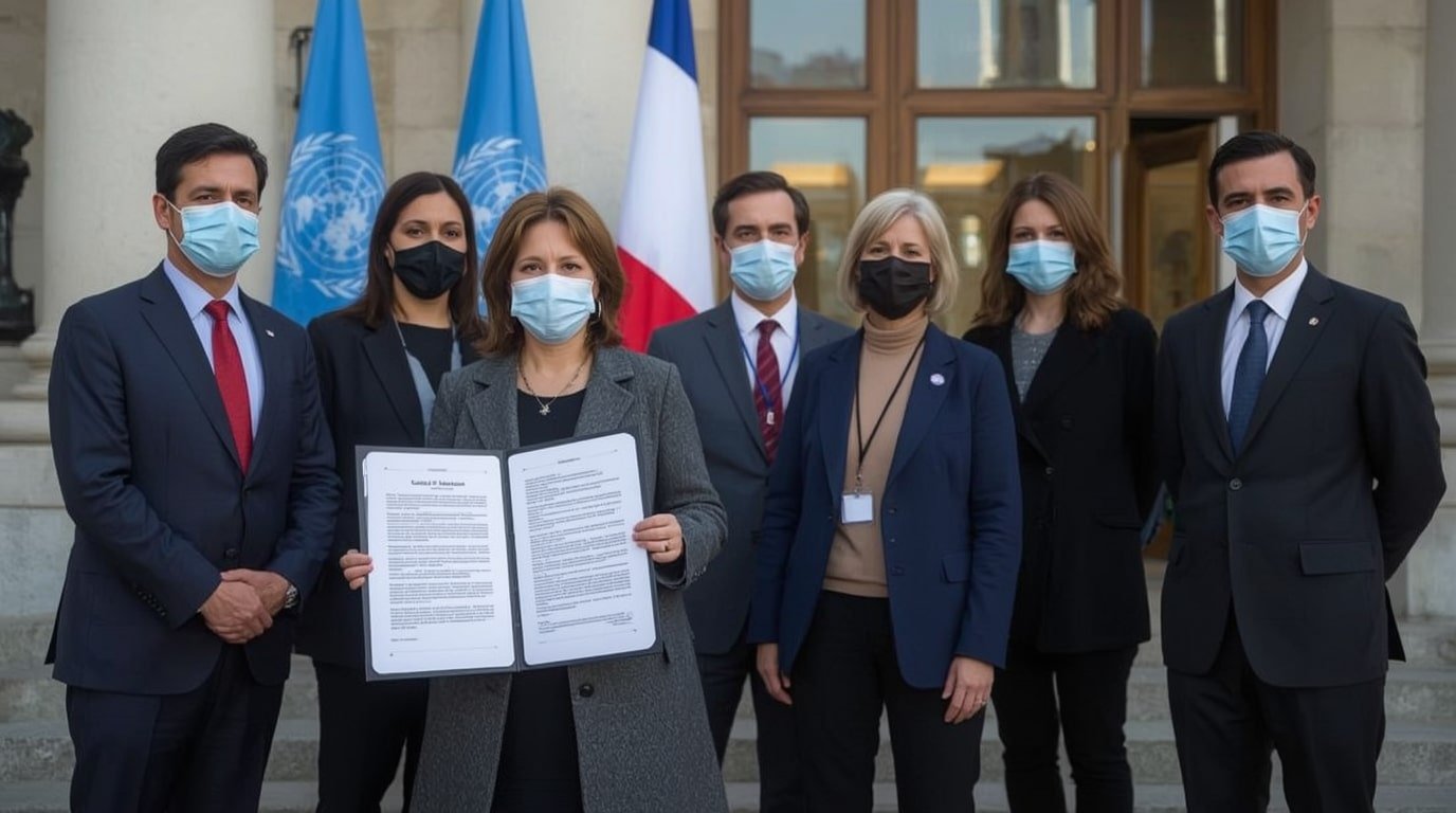 United Nations Committee on the Rights of the Child releases damning December 2025 report condemning France for grave violations against unaccompanied migrant minors, including flawed age assessments and detention in adult facilities, Geneva, Switzerland.